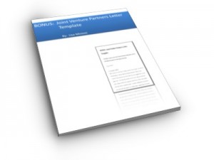 Joint Venture Partner Bonus Cover Joint Venture Partner Bonus Cover